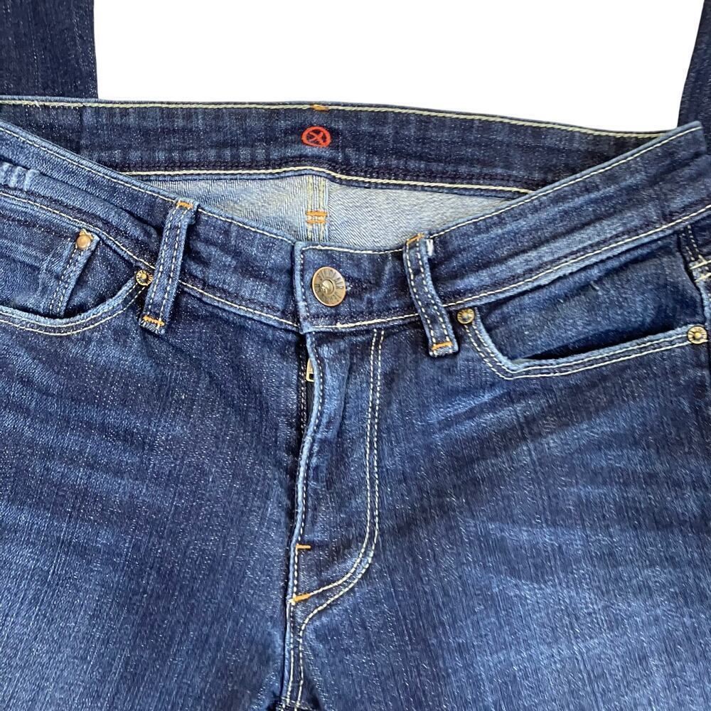 Sinclair MFGRP ‘Ellis’ Low Rise Flared Jeans Dark Wash Sz 27 Y2K USA Made - Picture 6 of 16